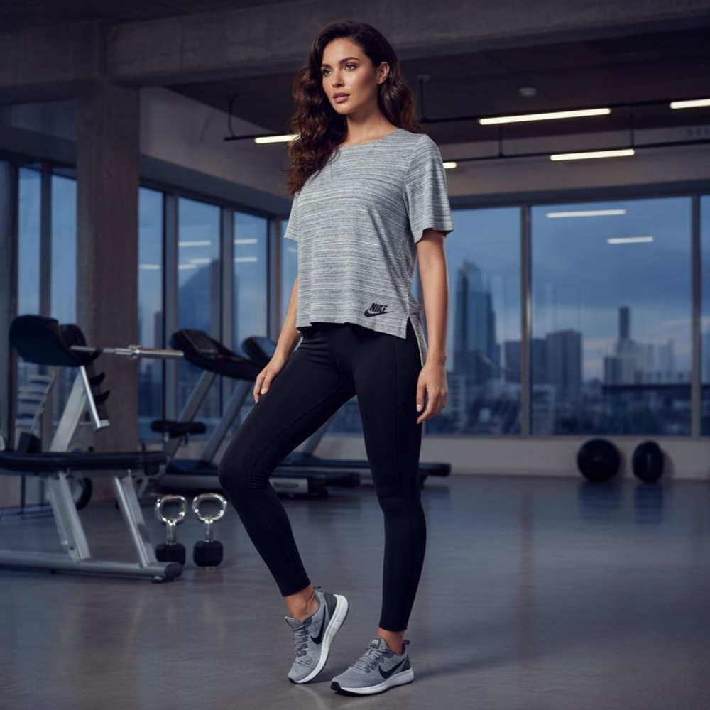 Nike Advanced 15 XS Heather Grey High Low T-shirt